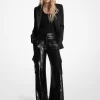 Payetli Jorjet Kargo Pantolon