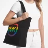 PRIDE Gökkuşağı Logolu Pamuklu Tote Çanta