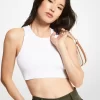 Ribanalı Esnek Viskon Kısa Tank Top