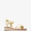 Richie Metalik Platform Espadril Sandal