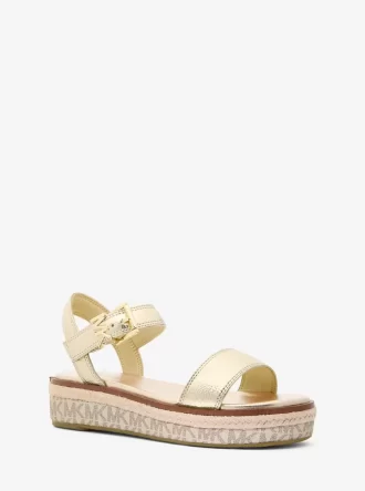 Richie Metalik Platform Espadril Sandal