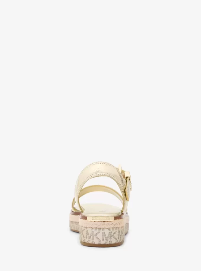 Richie Metalik Platform Espadril Sandal