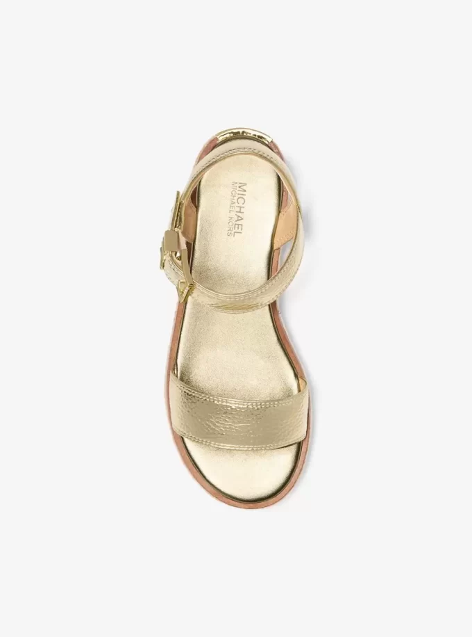 Richie Metalik Platform Espadril Sandal