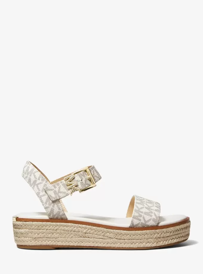 Richie Signature Logo Platform Espadril Sandal