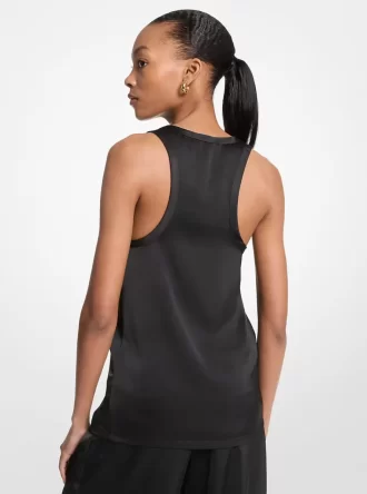 Saten Racerback Tank Top