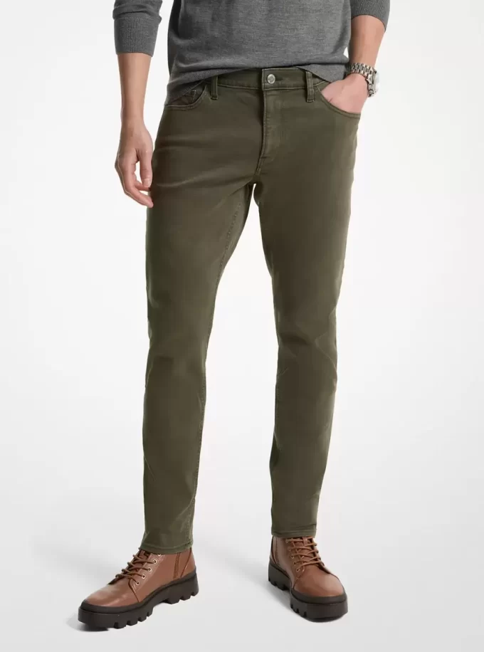Slim Fit Esnek Pamuklu Kot Pantolon