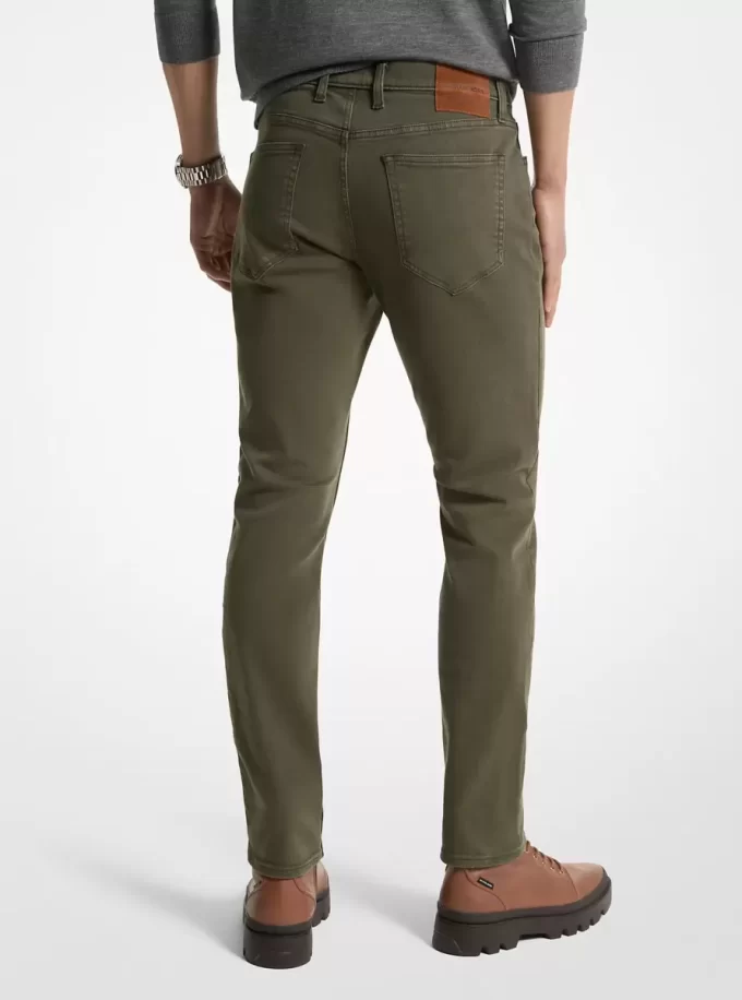 Slim Fit Esnek Pamuklu Kot Pantolon