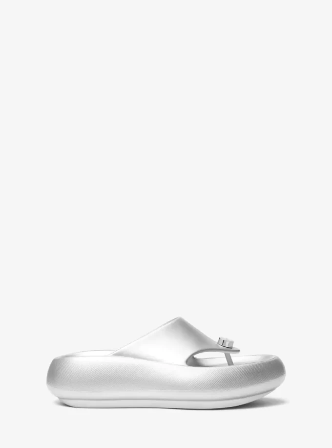 Splash Metalik Platform Sandalet