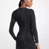 Süslemeli Dalış Mini Elbise