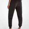Süslemeli Logolu Kadife Jogger Pantolon