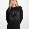 Süslemeli Logolu Pamuk Karışımlı Kazak