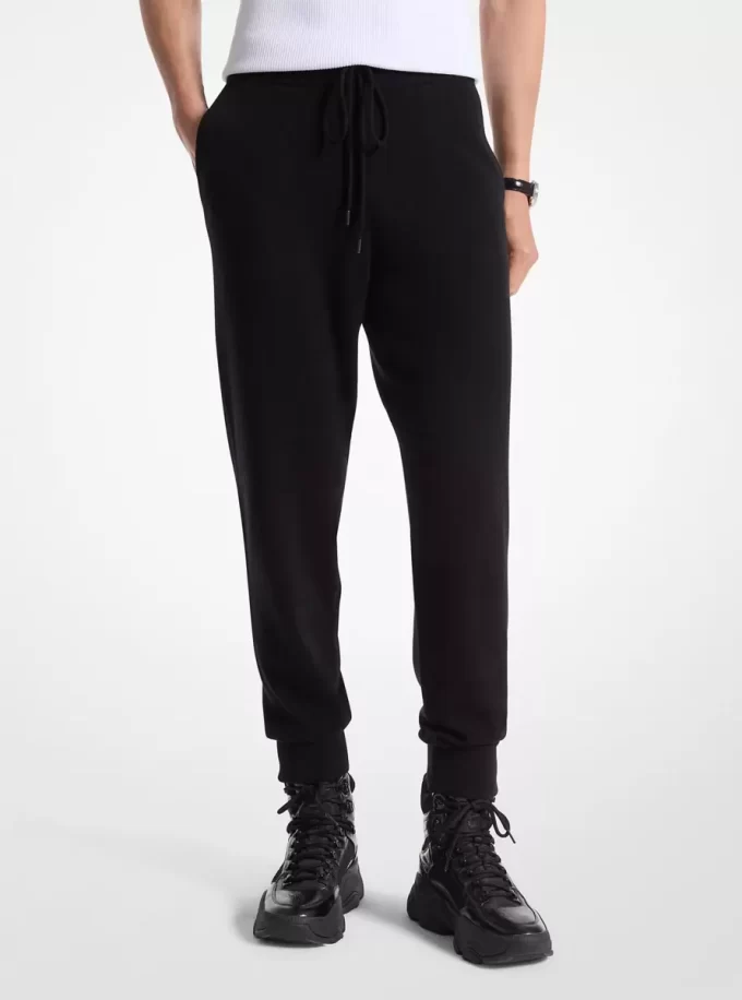 Yün ve Kaşmir Karışımlı Jogger Pantolonlar